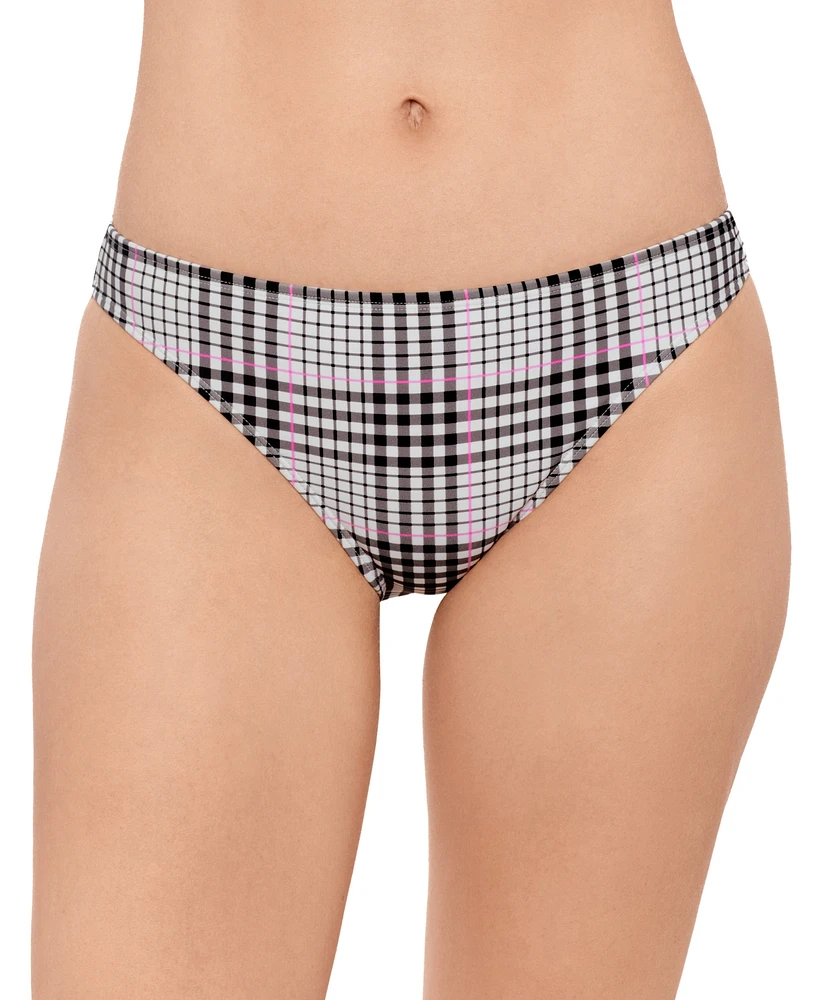 Salt + Cove Juniors' Plaid Hipster Bikini Bottoms, Exclusively at Macy's