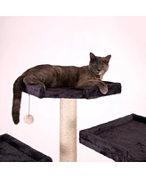 82 Inches Multi-Level Big Cat Tree. Tall Multi-Cats Tower with 2 Big Cat Condos A8202