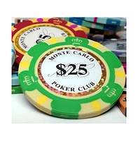 Slickblue Holo Inlay Poker Chips (25-Pack) – Premium Poker Chips for Casino-Style Play