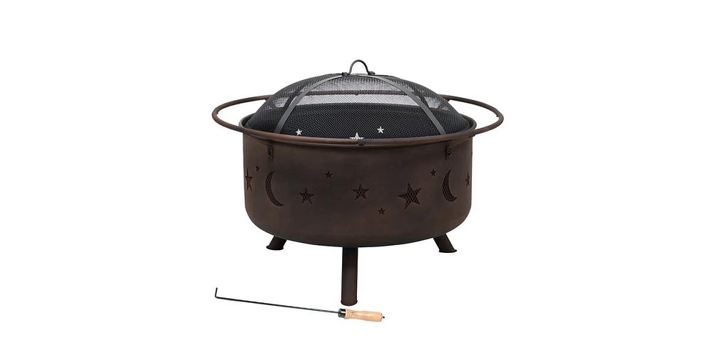 Slickblue Fire Pit Bowl - Portable Outdoor Fire Pit for Backyard or Patio