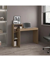 Venetie Desk, 3 Shelves, Light Pine