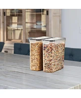 Sorbus 2 Pack (2L/8.4 Cups) Airtight Food Storage Dispensers for Beans, Pasta, Cereals, and More