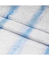 Awesome Home Wavy Stripe Texture Fabric Shower Curtain, 72"X72"