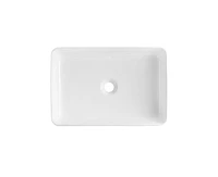 DeerValley 20" x 13'' Rectangular Vitreous China Vessel Bathroom Sink