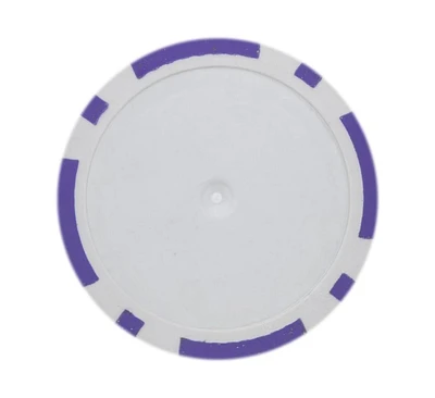 Slickblue Blank 8-Stripe Poker Chips (25-Pack) – Casino-Style Poker Chips