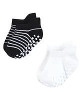 Hudson Baby Boys Non-Skid No-Show Socks
