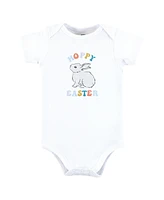 Hudson Baby Boys Unisex Cotton Bodysuit and Pant Set, Hoppy Easter, 9-12 Months