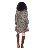 Paneros Clothing Women's Babydoll Olivia Mini Dress Cheetah Print