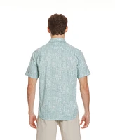 Quiksilver Men's Island Waters Classic Short Sleeve Woven Shirt