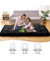 gaomon Japanese Floor Mattress Twin, Portable Futon Thicken Sleeping Mattress, for Camping & Guest Room