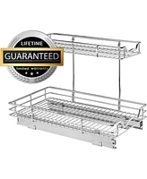 Florida Brands 2 Tiers Under the Sink Organizer and Storage Pull Out 11 x 21 In