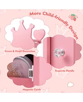 Gouun Free-Standing Full Length Mirror Kids Jewelry Armoire Cabinet