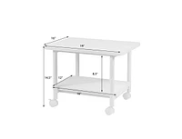 Slickblue Multipurpose 2-Tiered Mobile Wheeled Printer Cart Stand