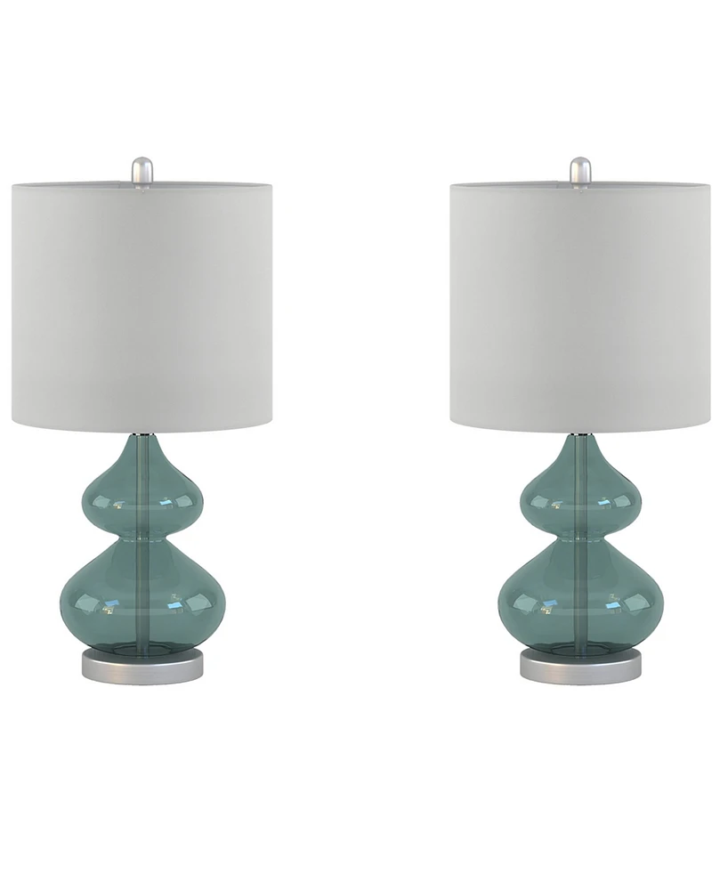 510 Design Ellipse Curved Glass Table Lamp, Set of 2