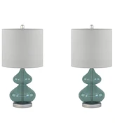 510 Design Ellipse Curved Glass Table Lamp, Set of 2