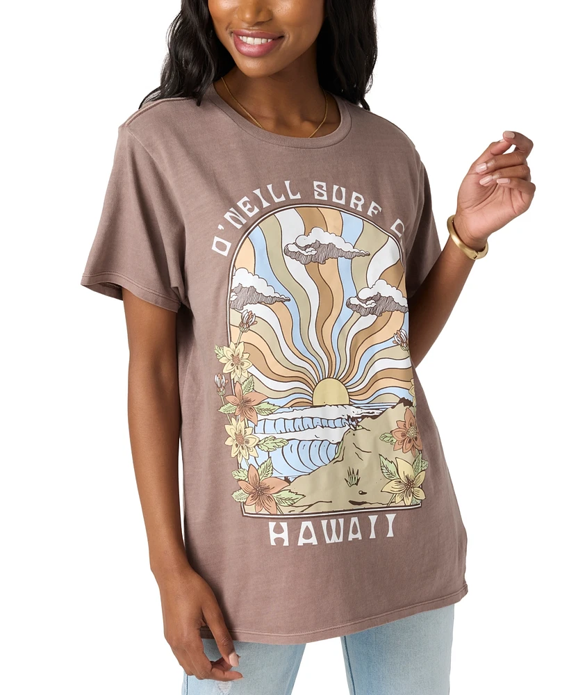 O'Neill Juniors' Vacay Dreams Cotton Short-Sleeve T-Shirt