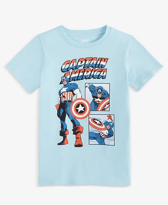 Epic Threads Little & Big Boys Captain America Graphic Short-Sleeve T-Shirt, Exclusively at Macy's