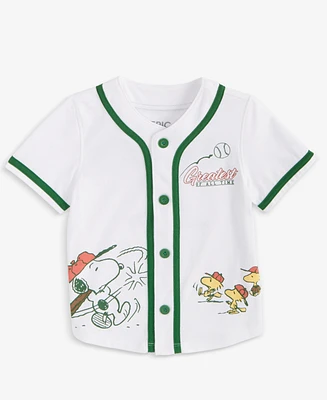 Epic Threads Toddler Boys Peanuts Graphic Short-Sleeve Baseball T-Shirt, Exclusively at Macy's