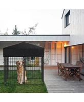 Bingopaw Heavy Duty Outdoor Dog Kennels Crate Dog Cages Waterproof Sun Shadow Cover