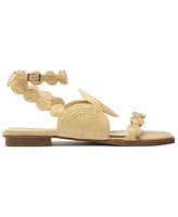 Arezzo Women's Gia Square Toe Flat Sandals