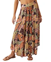 O'Neill Juniors' Marnie Siren Abstract Print Maxi Skirt