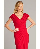 Tadashi Shoji Women's Molloy Pleated Drape Cocktail Dress