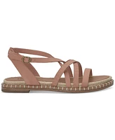 Lucky Brand Women's Kielly Strappy Whipstitch Flat Sandals