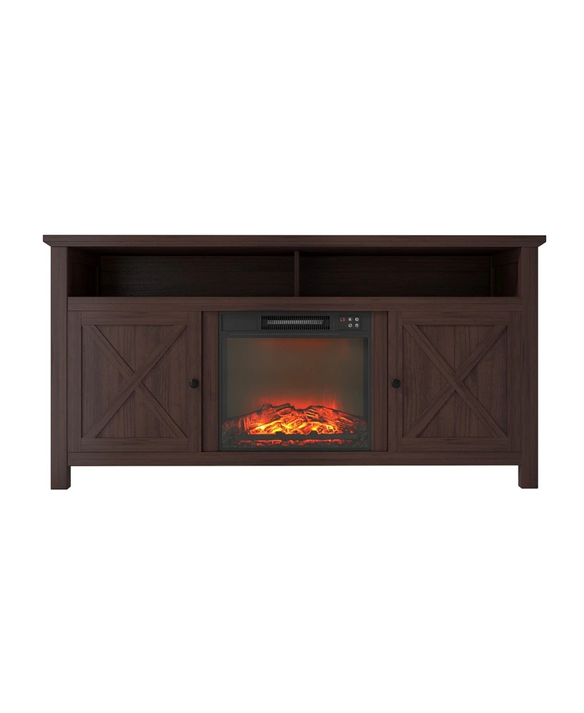 Boyel Living Tv Stand Fits TVs up to inches with Electric Fireplace