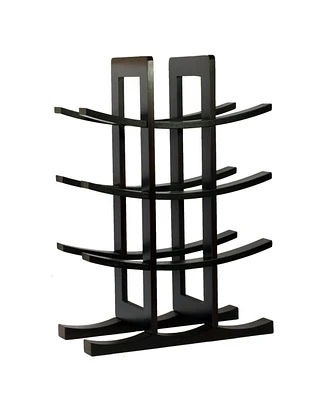 Slickblue 12-Bottle Wine Rack Mdf with Stylish Finish for Home Storage