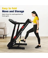 Redliro Foldable Treadmill, 15% Auto Incline, 350 lb Capacity, Bluetooth, Voice Control, Heart Rate Monitor, for Home & Officel