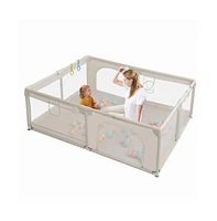 Comomy Large Baby Playpen 79x63x27inch Activity Center Playard for Babies and Toddlers