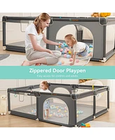 Comomy Large Baby Playpen 79x63x27inch Activity Center Playard for Babies and Toddlers