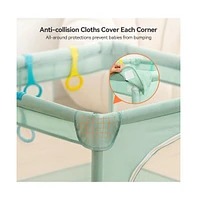 Comomy Small Baby Playpen Activity Center Play Yard Indoor Outdoor 36"x 36"