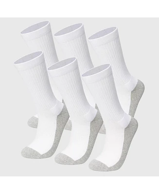 Alpine Swiss Men's 3 Pack Crew Socks Cotton Athletic Performance Socks Size 6-12