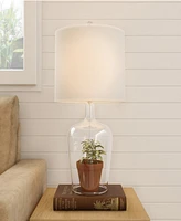 Lavish Home 26" Glass Cloche Table Lamp Set