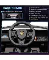 Aosom 12V Lamborghini Sian Licensed Electric Car for Kids