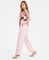 Bar Iii Women's High-Rise Wide-Leg Satin Pants, Exclusively at Macy's