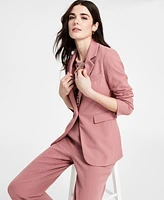 Bar Iii Women's Notched-Collar One-Button Blazer, Exclusively at Macy's