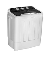 Gouun 8 lbs Portable Mini Twin Tub Spinner Semi-Automatic Washing Machine
