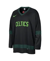 Nike Men's Black Boston Celtics 2024/25 City Edition Courtside Heavyweight Hockey Jersey