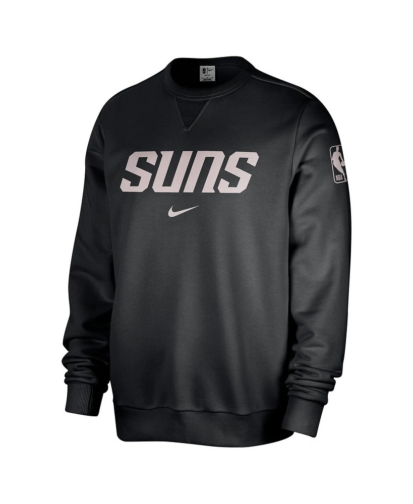 Nike Men's Black Phoenix Suns Courtside Standard Issue Performance Pullover Sweatshirt