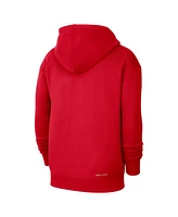 Nike Men's Red Philadelphia 76ers 2024/25 City Edition Courtside Standard Issue Pullover Hoodie