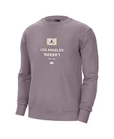 Jordan Men's Purple Los Angeles Lakers Courtside Statement Edition Heavyweight Pullover Sweatshirt