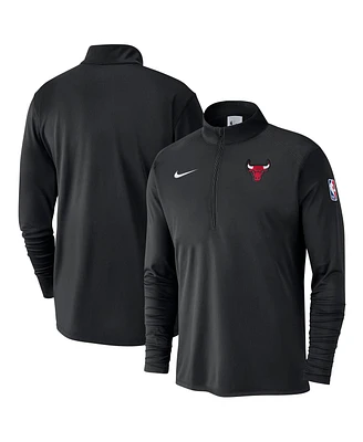 Nike Men's Black Chicago Bulls 2024/25 Courtside Performance Half-Zip Top