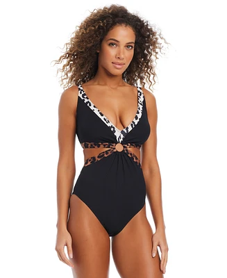 Bar Iii Women's My Skin Ring One-Piece Swimsuit, Exclusively at Macy's