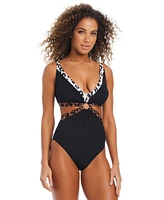 Bar Iii Women's My Skin Ring One-Piece Swimsuit, Exclusively at Macy's