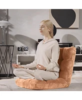 Gouun 14-Position Adjustable Floor Chair with Cushioned Seat and Steel Frame