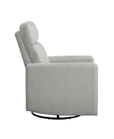 Homelegance 30" White Label Avenue Swivel Glider Reclining Chair