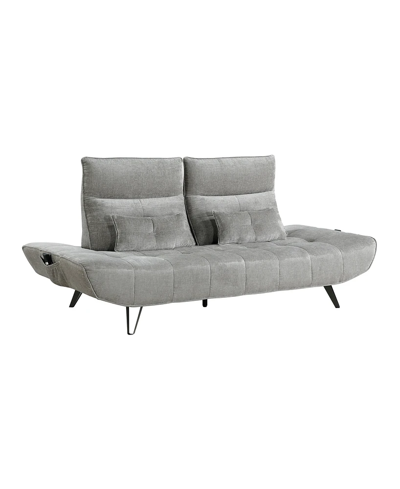 Homelegance 91" White Label Power Adjustable Viggo Sofa