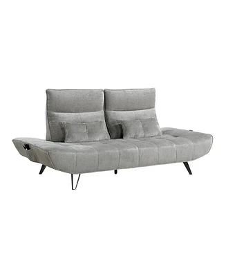 Homelegance 91" White Label Power Adjustable Viggo Sofa